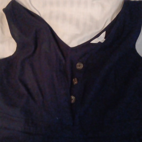 Blue sleeveless jump suit - Picture 2 of 4